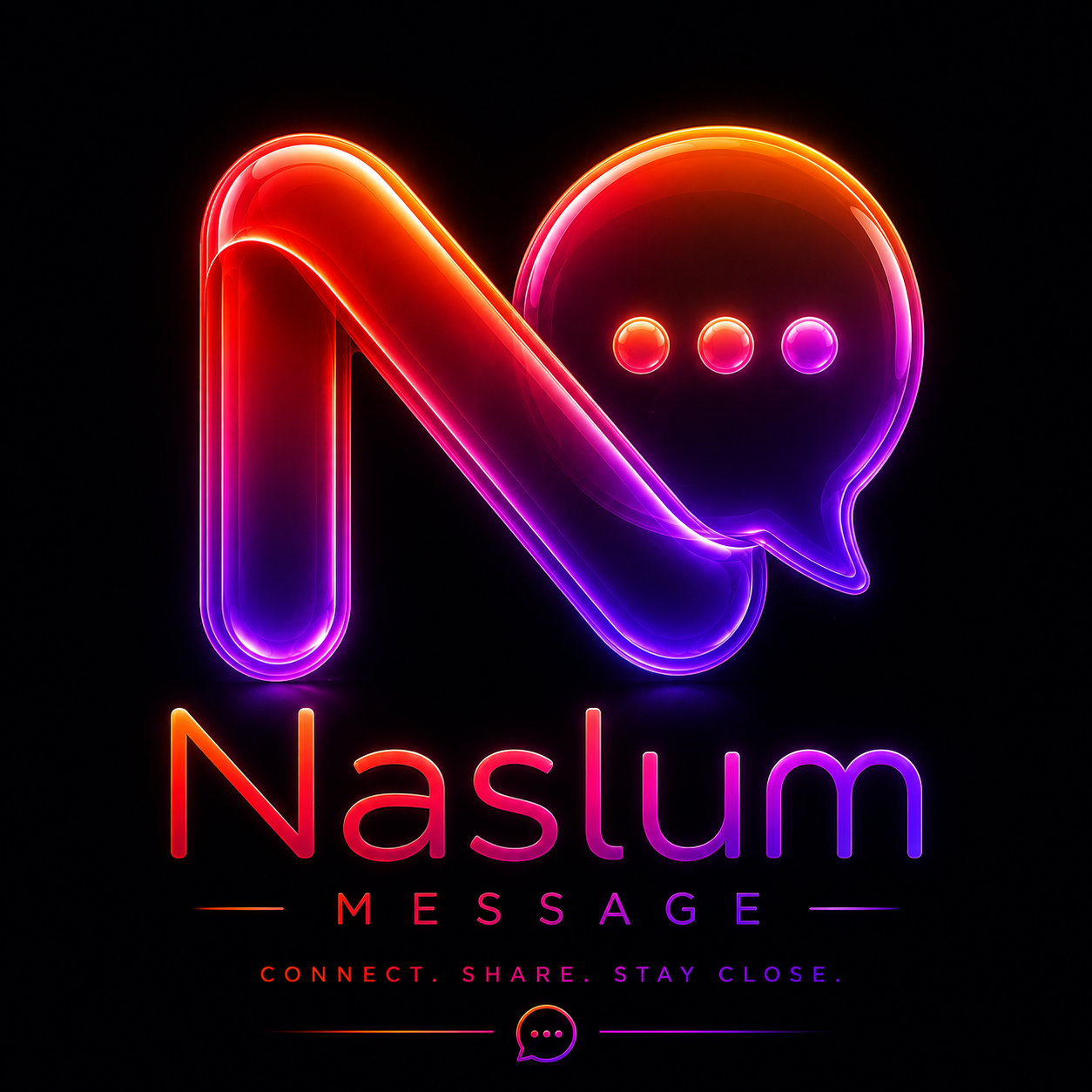 Naslum Message logo